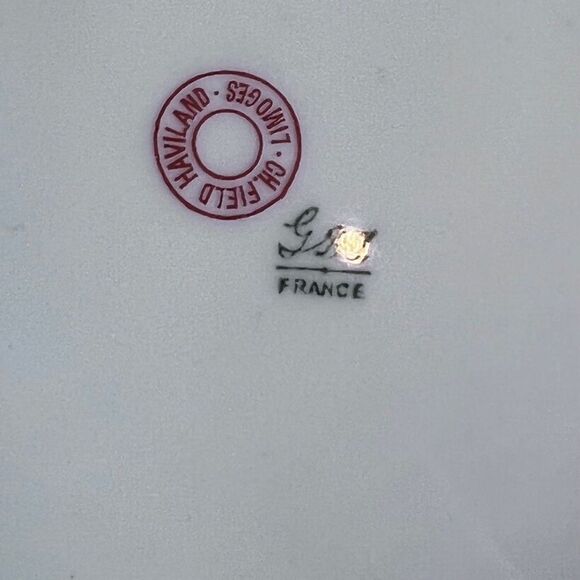 Vintage GDA CH Field Haviland Limoges France Floral Dinner Plates & Serving Dish - Picture 13 of 15